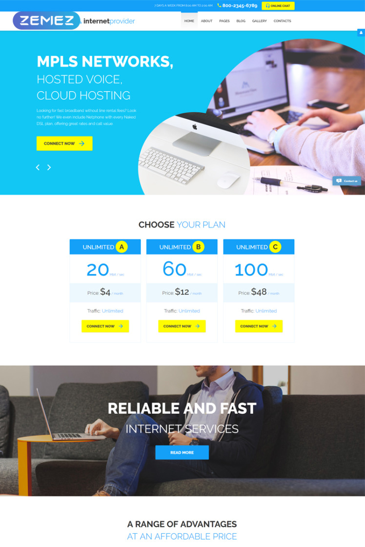 Internet Provider Joomla Templates