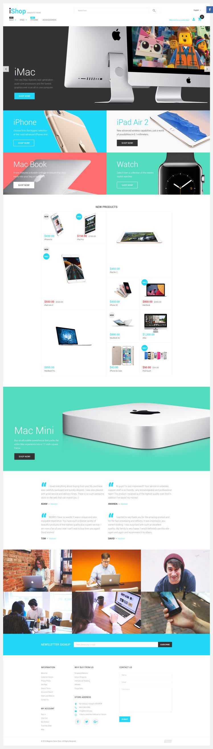 iShop Electronic Devices Magento Themes