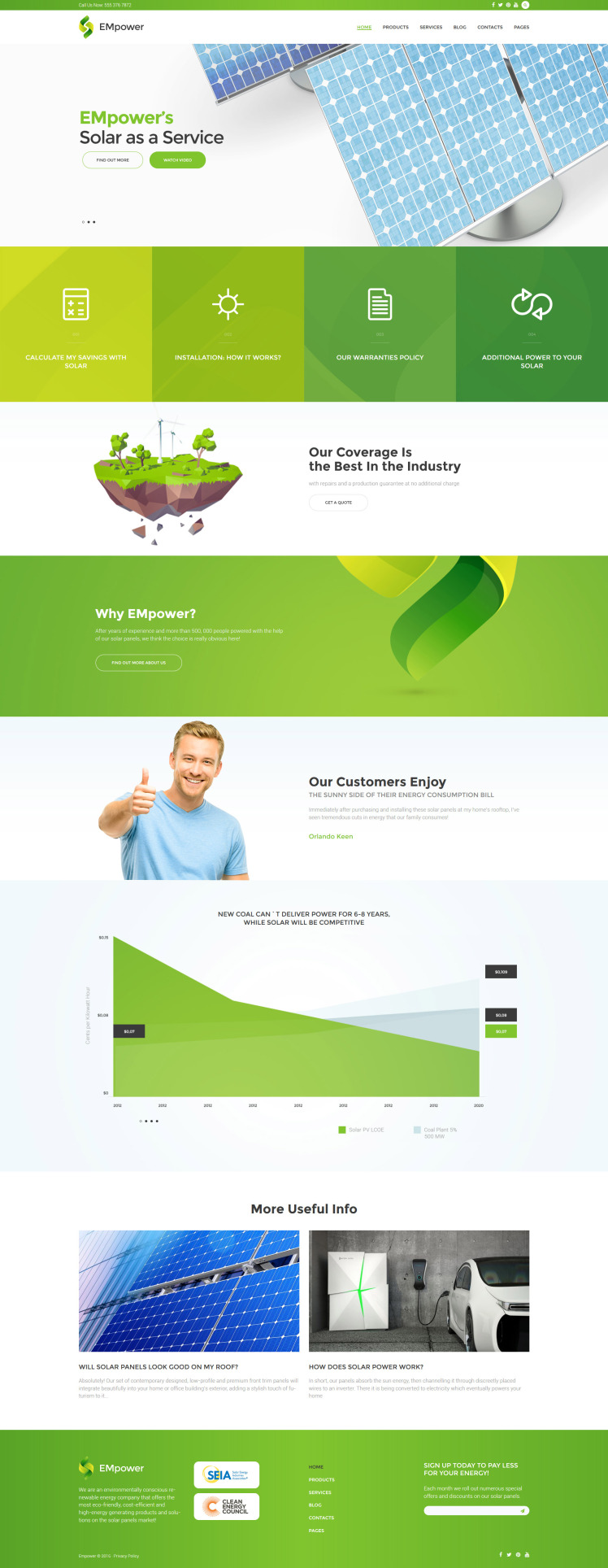 EMpower Solar Renewable Energy WordPress Themes