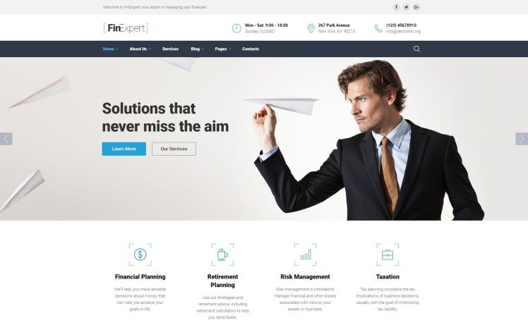 Financial Advisor Website Template