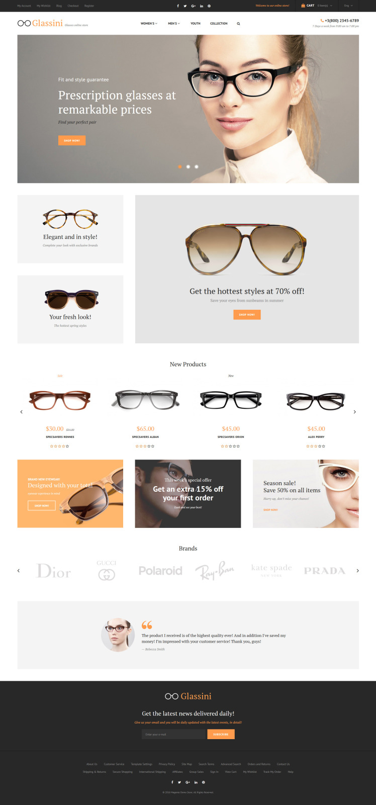 Glassini Magento Themes