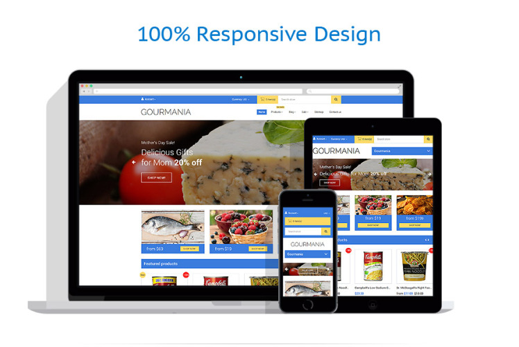 Gourmania Shopify Theme #58945