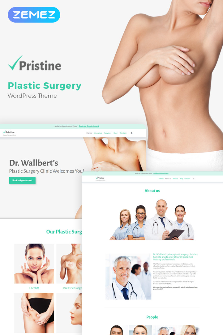 Pristine Plastic Surgery WordPress Theme