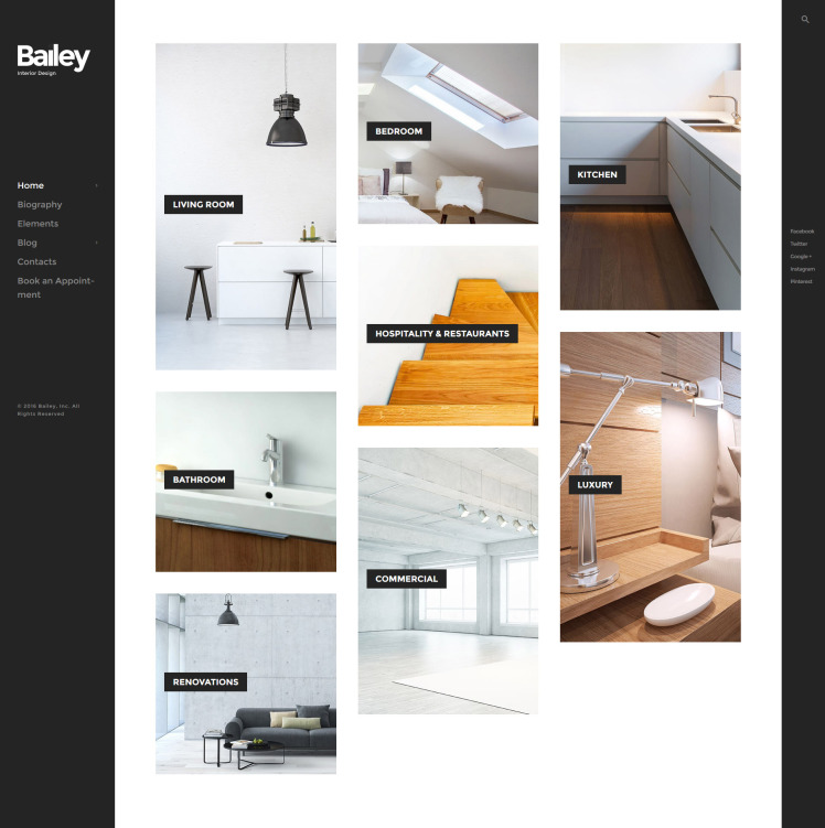 Bailey Furniture Interior Design WordPress Theme