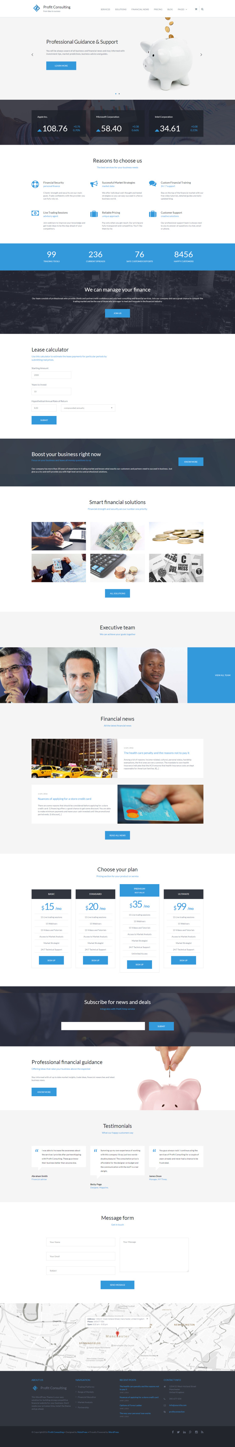 Profit Consulting Financial Advisor WordPress Theme