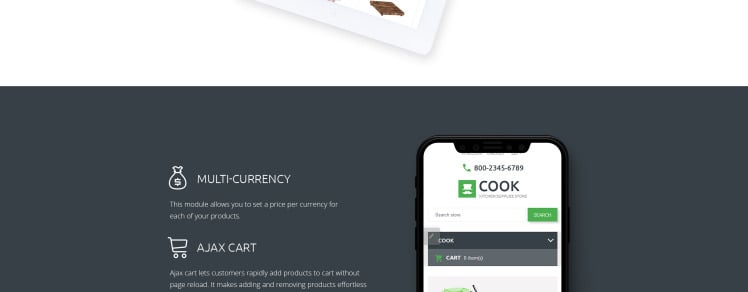 Cook Store Multipurpose Shopify Theme #60059-7