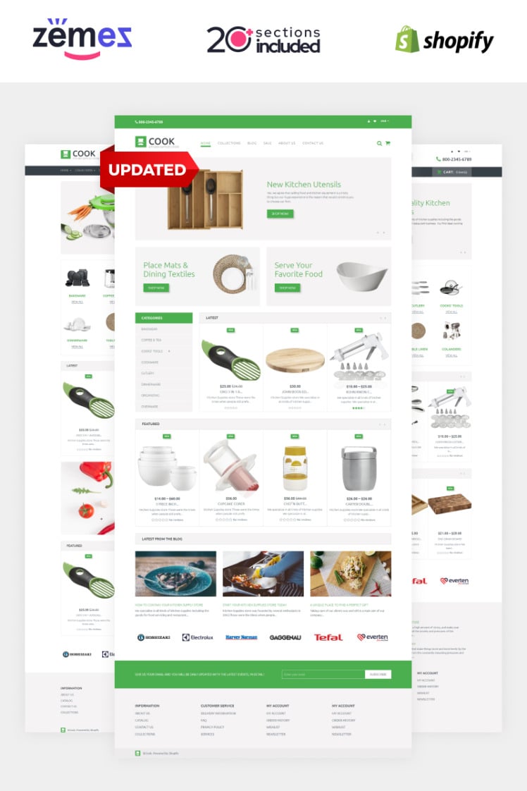 Cook Store Multipurpose Shopify Theme #60059
