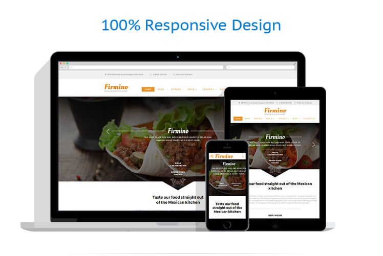 Firmino Mexican Restaurant Multipage Website Template 60037