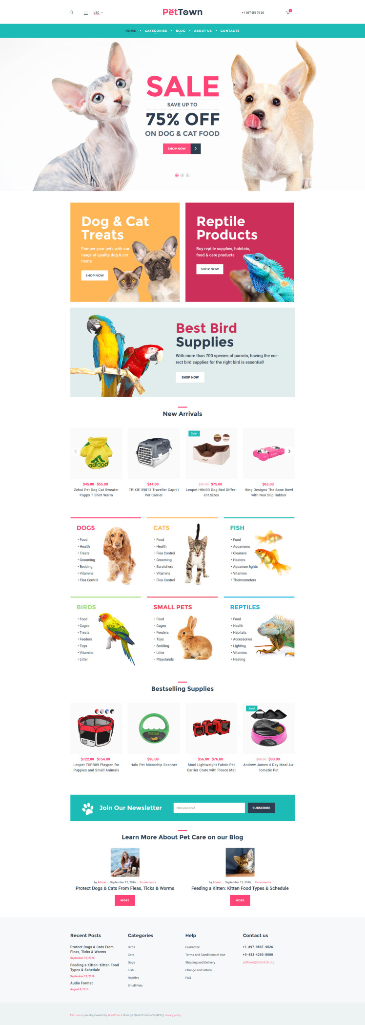 PetTown Pet Store WooCommerce Theme