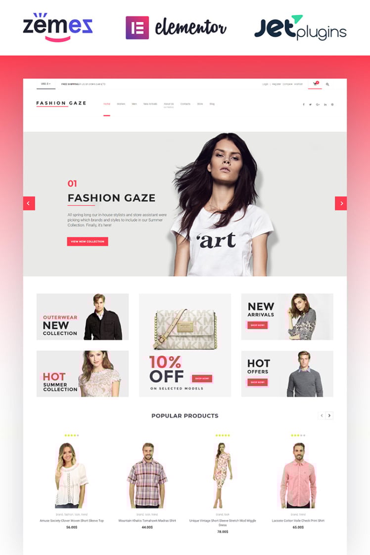Fashion Gaze Apparel Store WooCommerce Themes