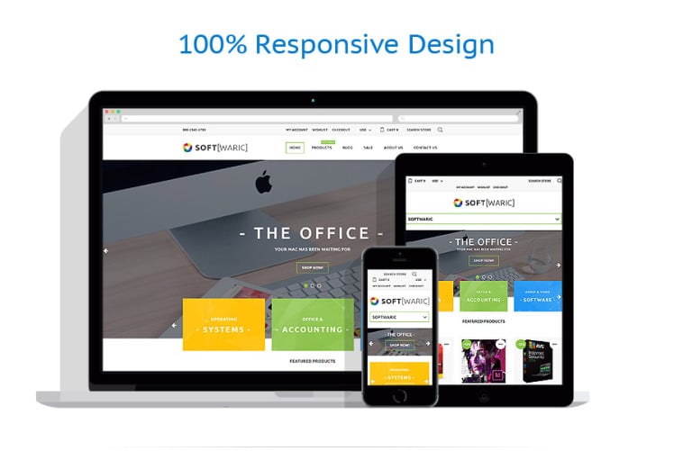 Soft Waric Software Online Store Responsive Shopify Theme #61210