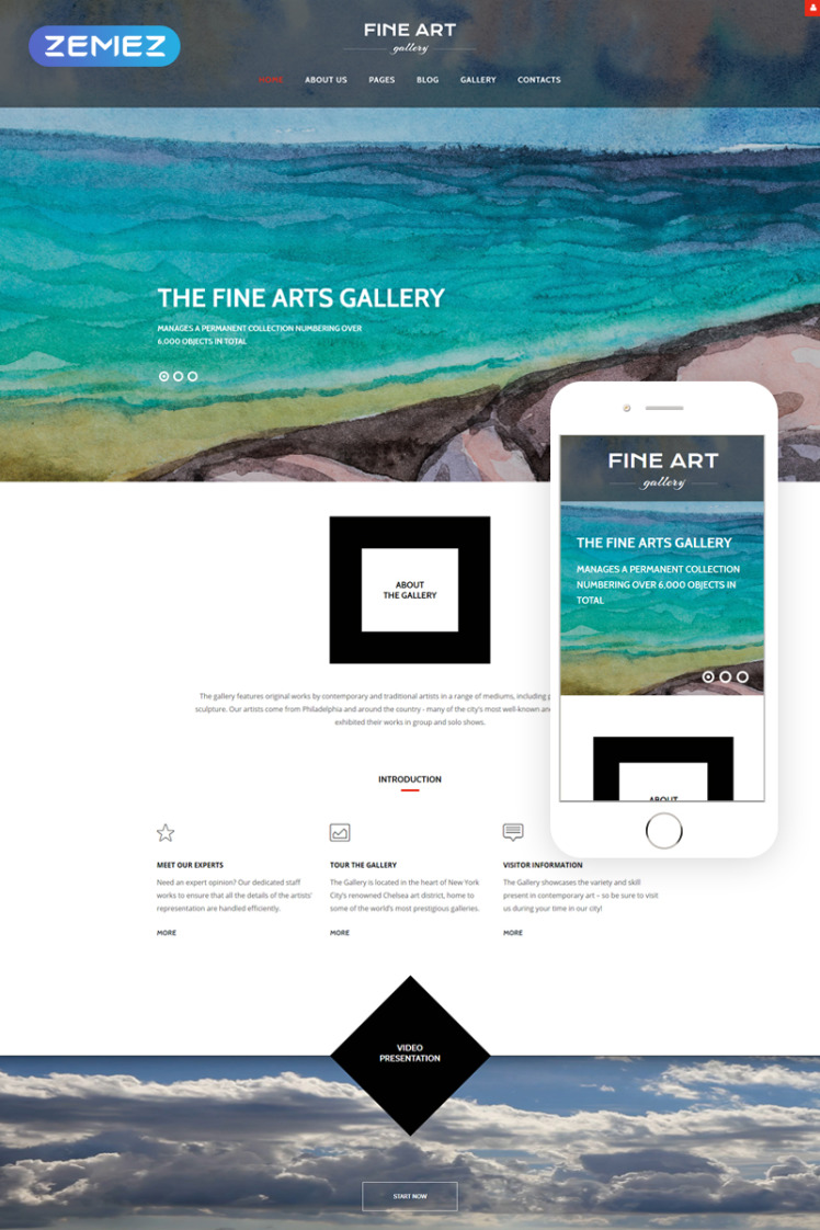 Fine Art Art Culture Gallery Responsive Joomla Templates