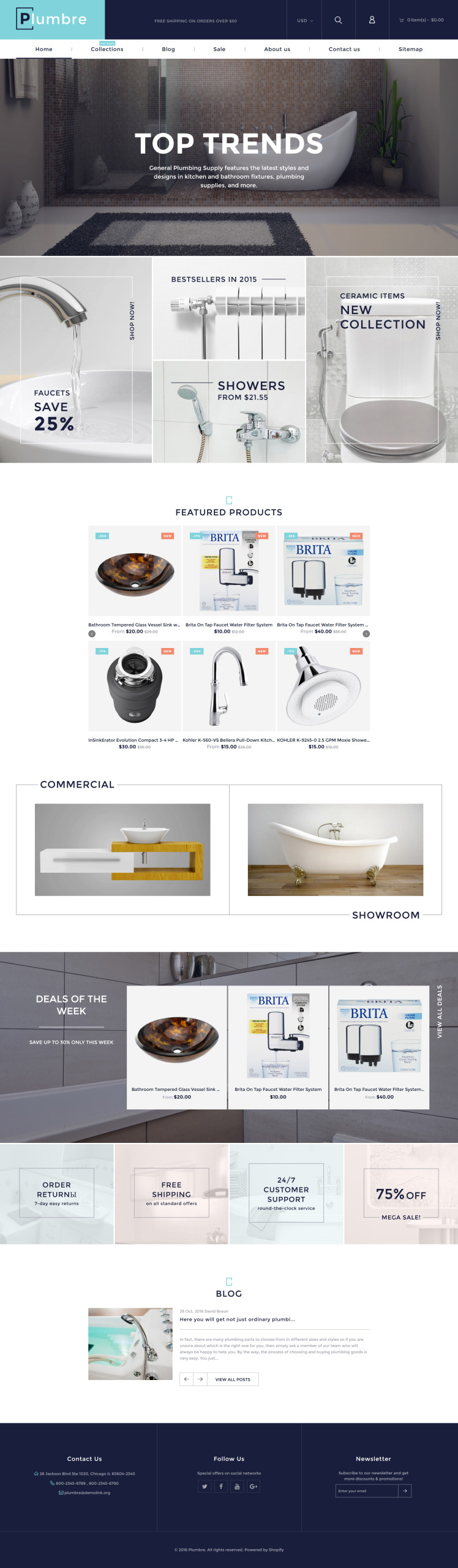 Plumbre Plumbing Building Parts Store Shopify Theme #61388