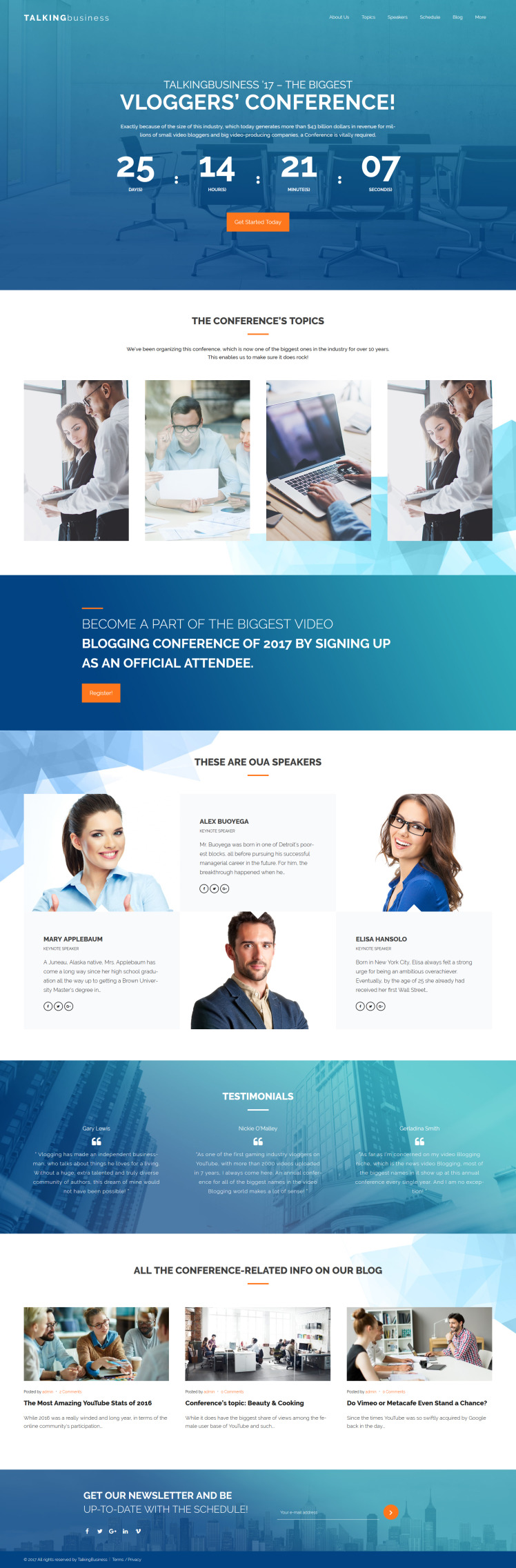 Talking Business Business Coaching Consulting WordPress Theme