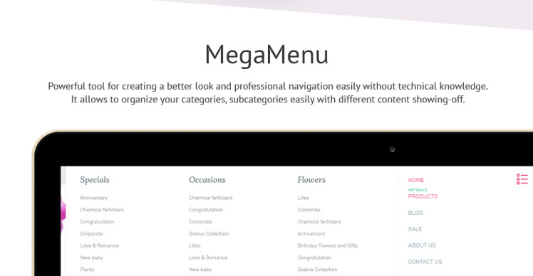 Flower Shop Responsive Shopify Theme #62003-2