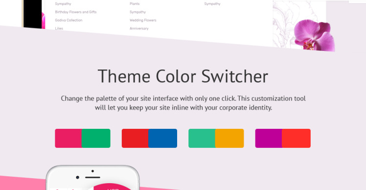 Flower Shop Responsive Shopify Theme #62003-3