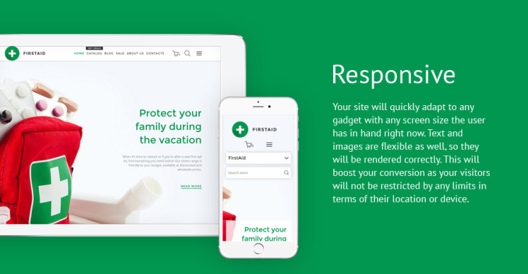 FirstAid Medical Healthcare Shopify Theme #62059-1