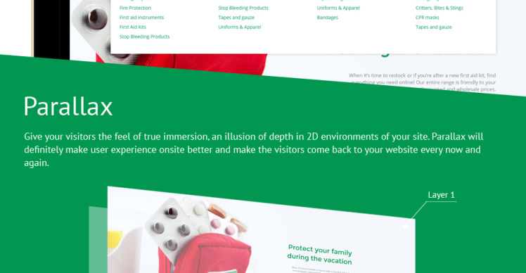 FirstAid Medical Healthcare Shopify Theme #62059-3