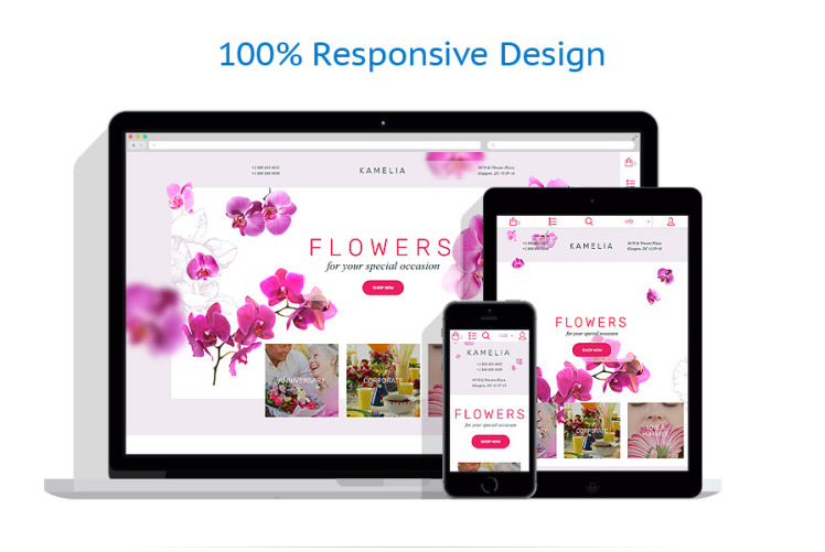 Flower Shop Responsive Shopify Theme #62003