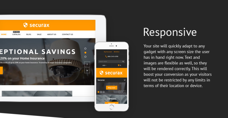 Security Responsive Shopify Theme #62168-1