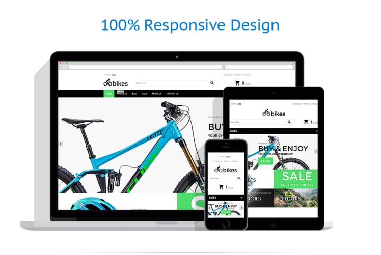 Cycling Responsive eCommerce Shopify Theme #62167