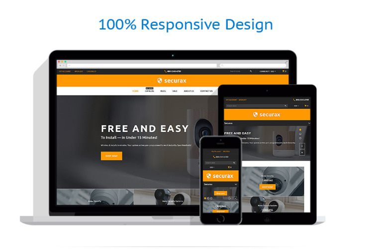 Security Responsive Shopify Theme #62168
