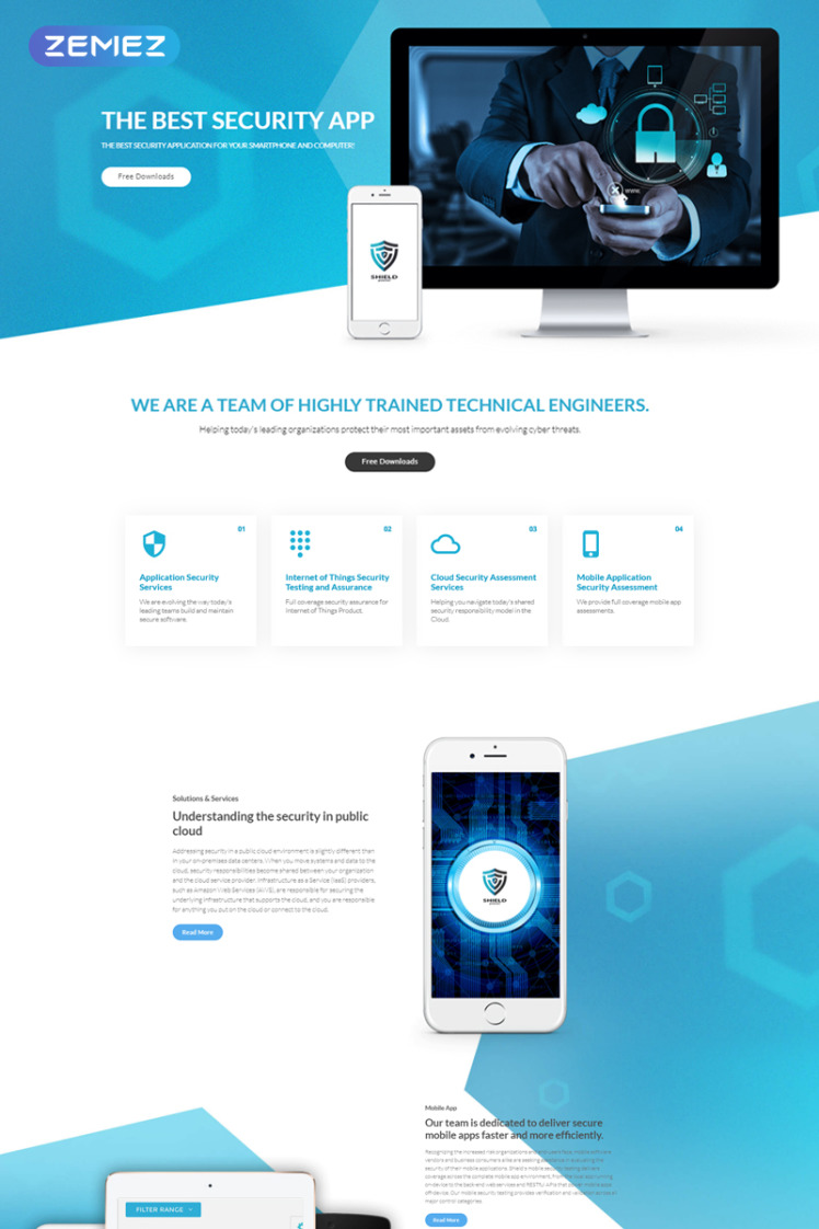 Shield The Best Security App Joomla Templates