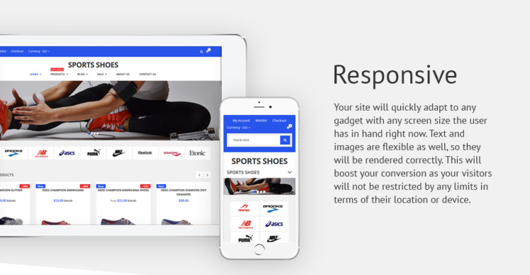Sport Shoes Responsive Shopify Theme #62230-1