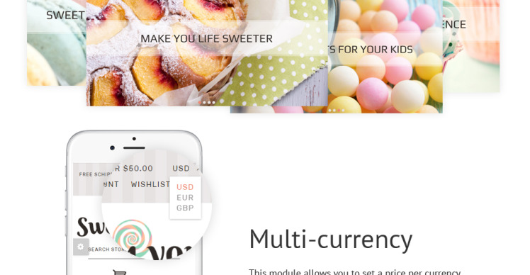 Sweet Shop Responsive Shopify Theme #62297-5