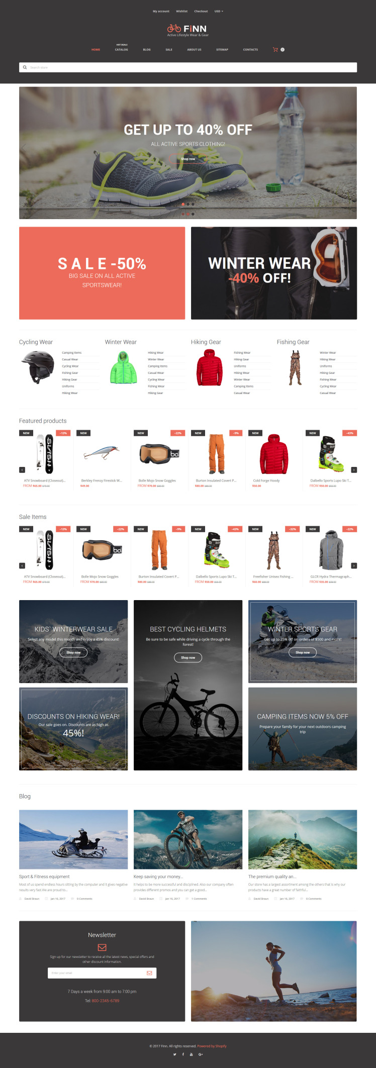 Extreme Sports Store Shopify Theme #62242