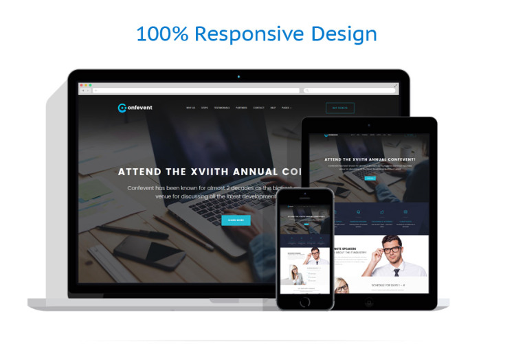 Confevent - Event Landing Page WordPress Theme #62307