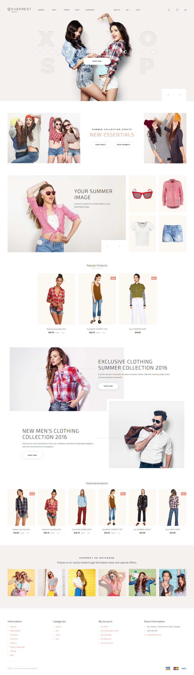 Eveprest Fashion Boutique PrestaShop Themes