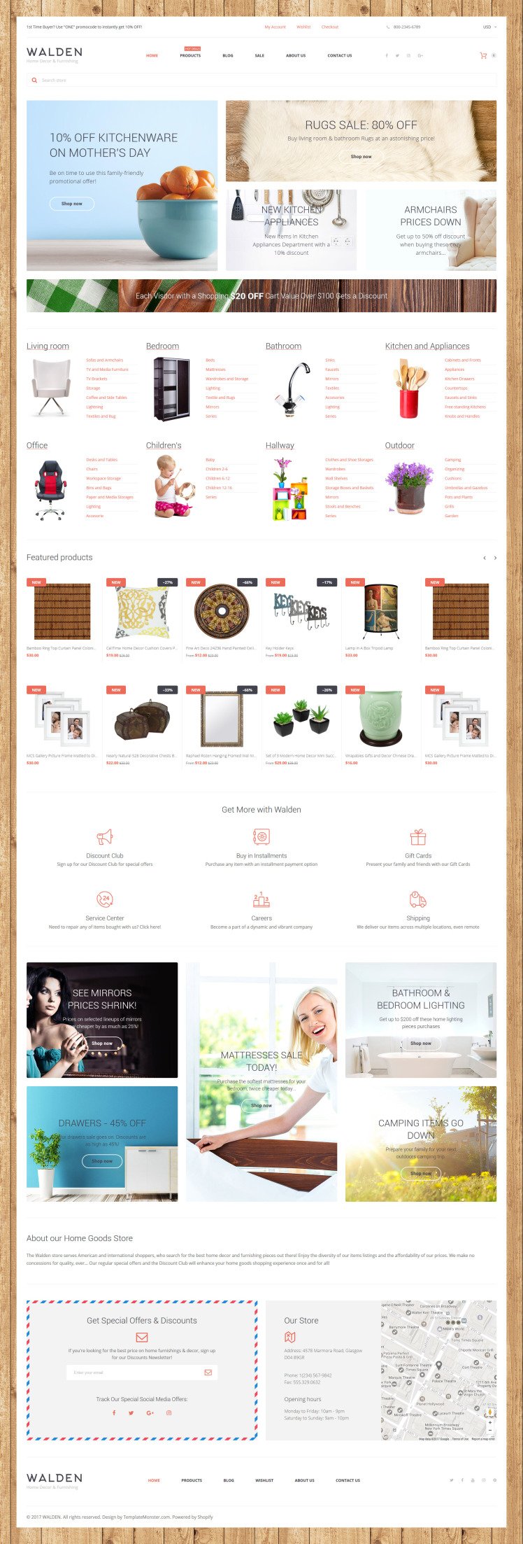 Home Decor Furnishing Online Supermarket Shopify Themes