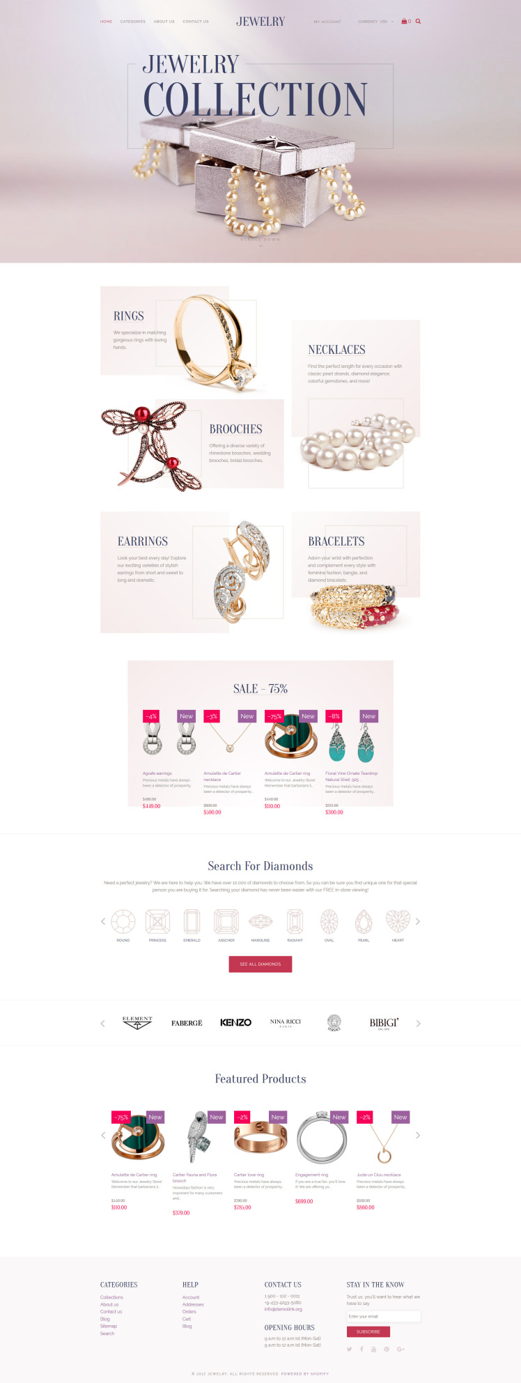 Jewelry Luxury Collection Shopify Theme 62323