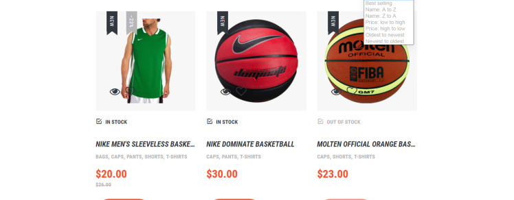 Basketball Responsive Shopify Theme #62457-7