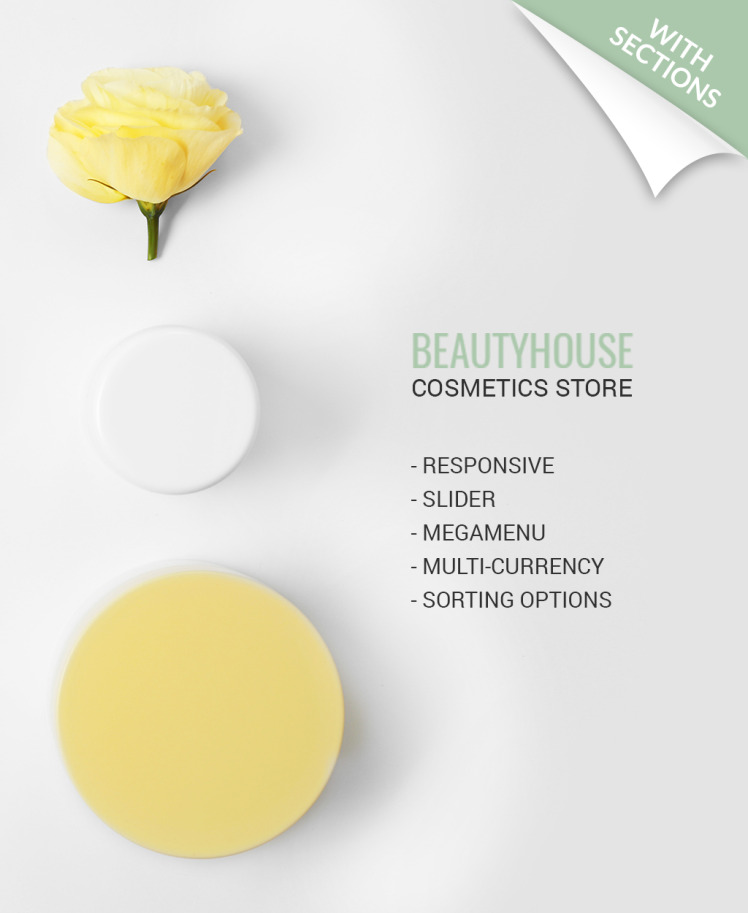 BeautyHouse Cosmetics Store Shopify Theme #63389
