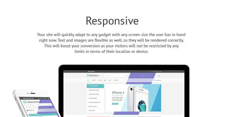 Electrolux Electronics Store Responsive Shopify Theme #63429-1