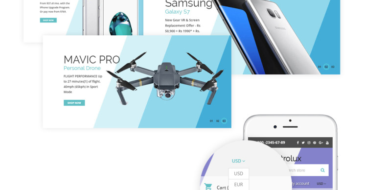 Electrolux Electronics Store Responsive Shopify Theme #63429-4