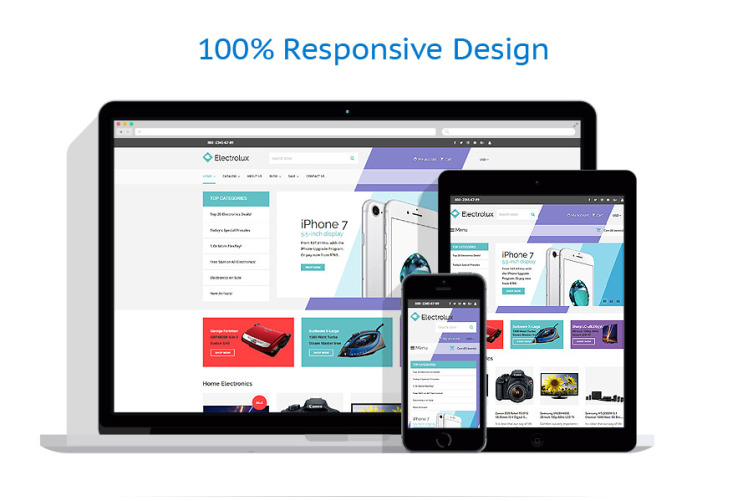 Electrolux Electronics Store Responsive Shopify Theme #63429