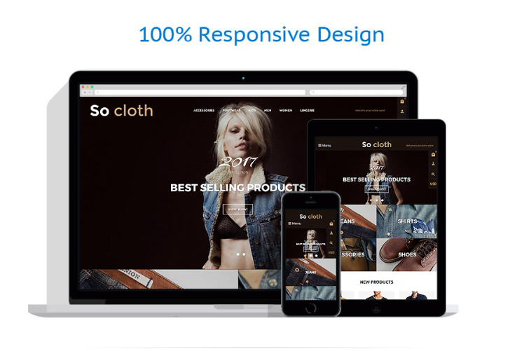 Fashion Store Responsive Shopify Theme #63580