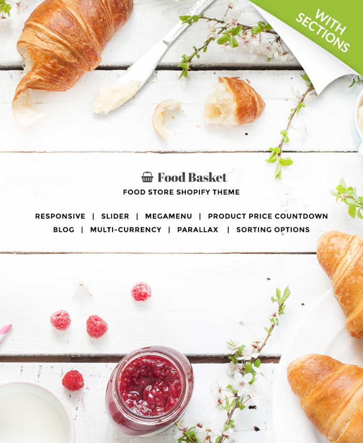 Food Basket Food Store Shopify Theme #63575