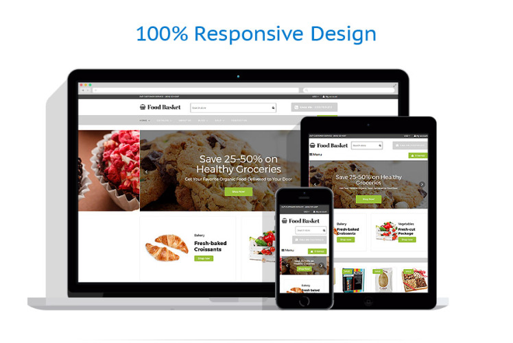 Food Basket Food Store Shopify Theme #63575