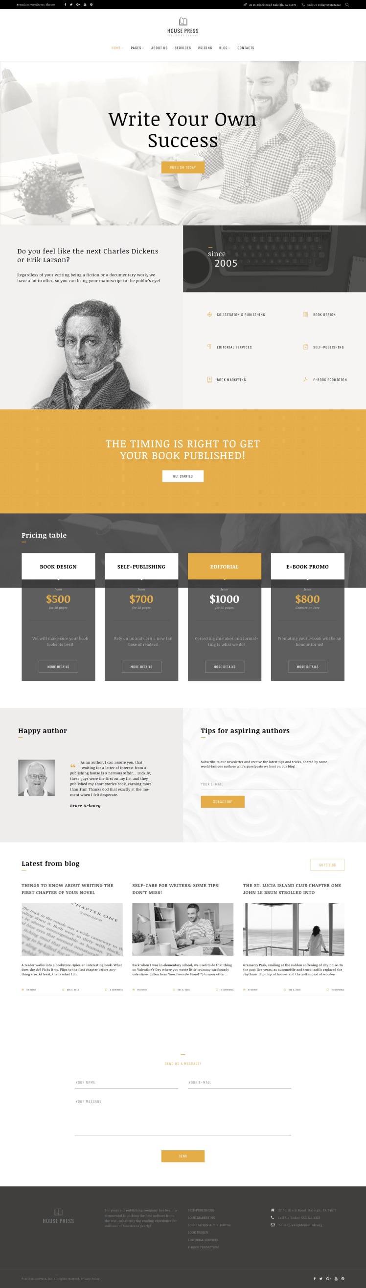 House Press Publishing Company WordPress Themes