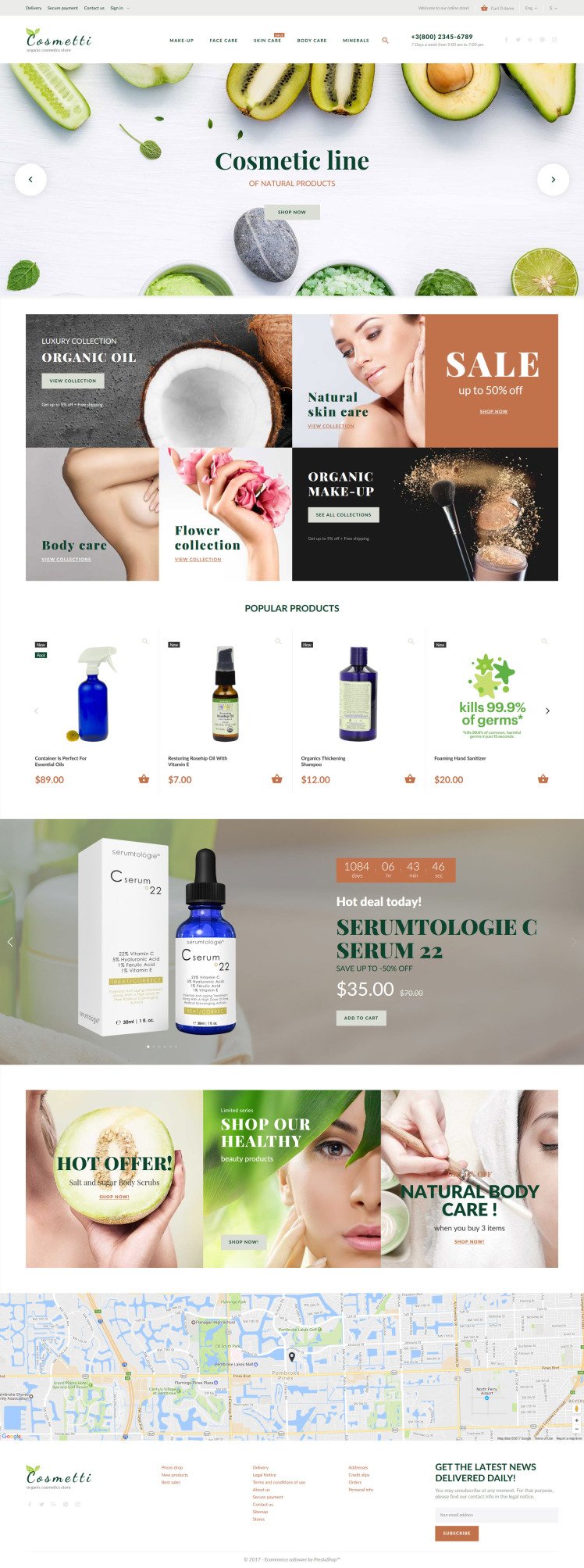 Cosmetti Cosmetics Store PrestaShop Theme