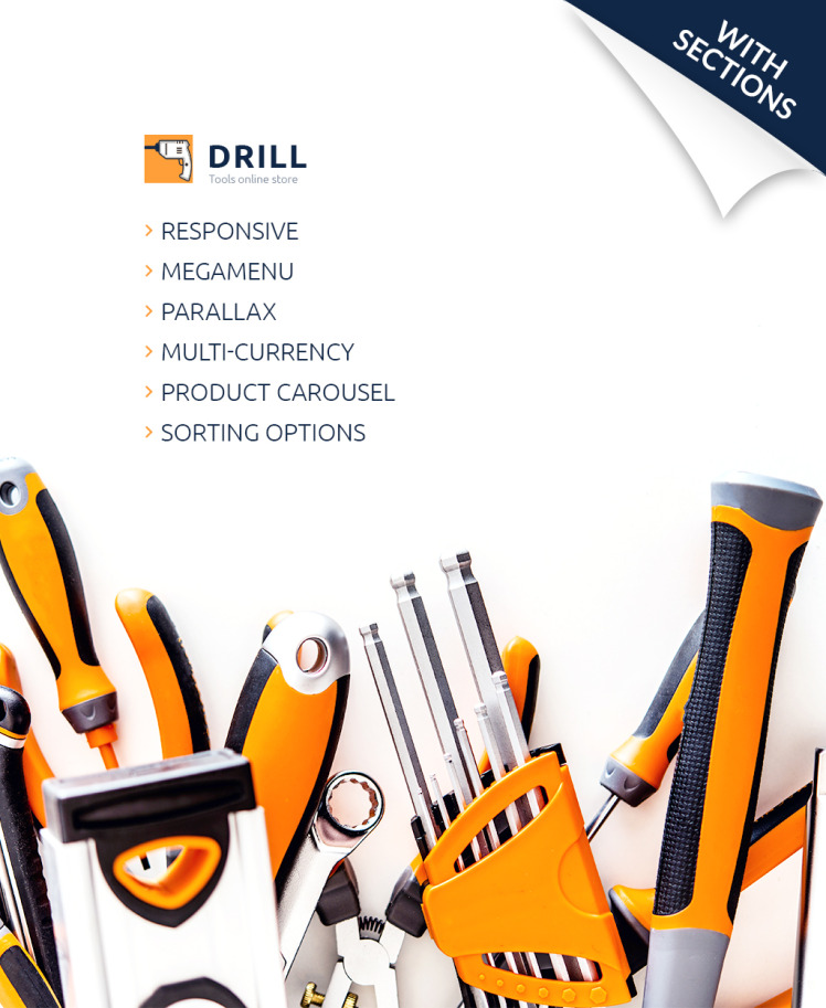 Tools and Equipment Store Responsive Shopify Theme #63668