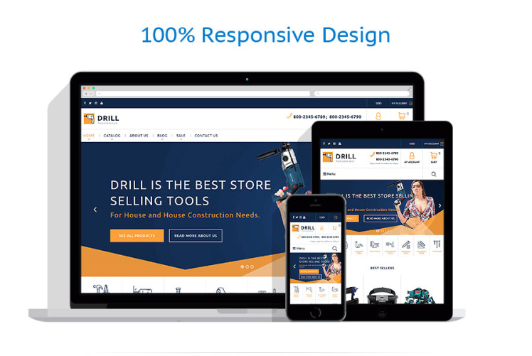 Tools and Equipment Store Responsive Shopify Theme #63668