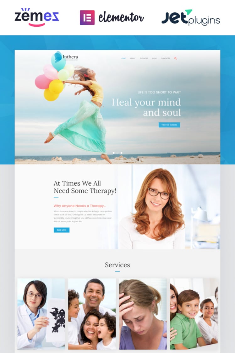 Inthera Counseling Centre WordPress Themes