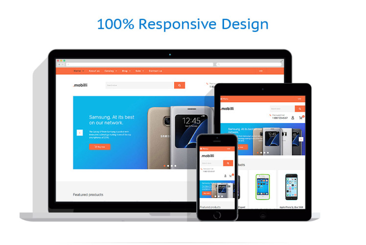Mobile Store Responsive Shopify Theme #63964