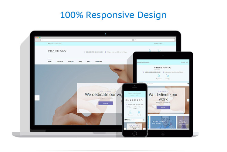 Pharmaso Drug Store Shopify Theme #63974