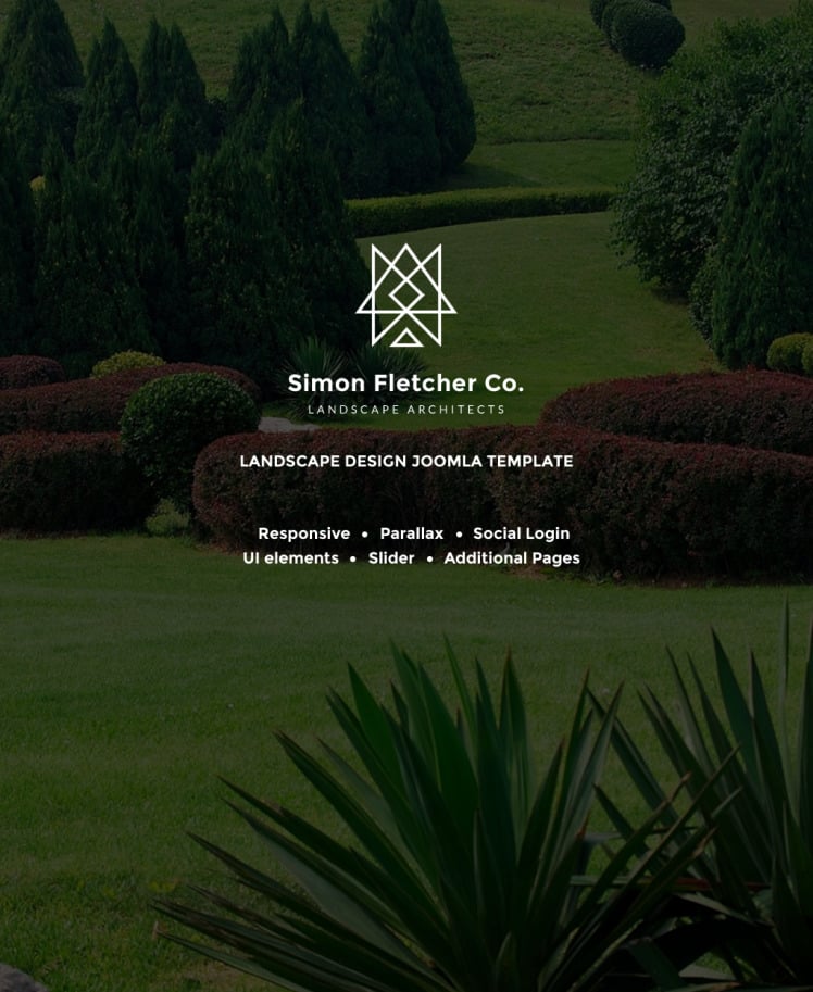 Simon Fletcher Landscape Architects Joomla Templates